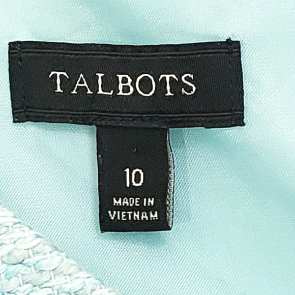 Nwot Talbots Bethany Aqua Oasis Tweed Shea… - Picture 5 of 15